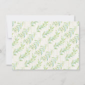 Boy Woodland Baby Animal Baby Shower 招待状 (裏面)