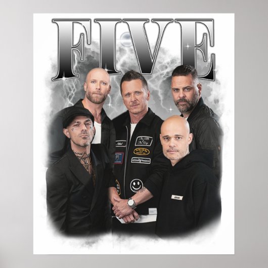 boyband five vintage ポスター (正面)