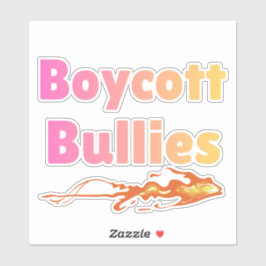 Boycott Bullies – Gradient Pink Yellow シール