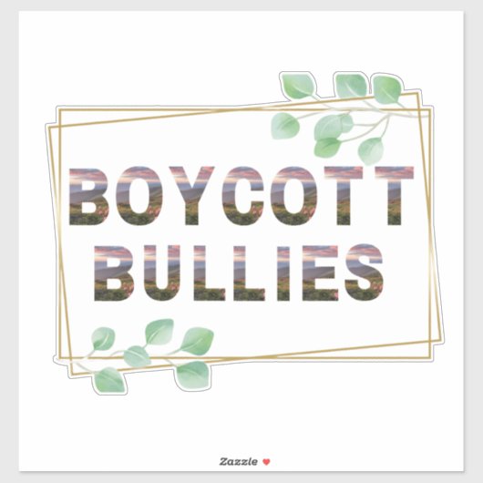 Boycott Bullies Sticker 2 シール (シート)