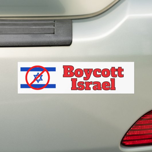 Boycott Israel バンパーステッカー (車上)