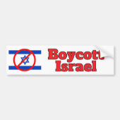 Boycott Israel バンパーステッカー (正面)
