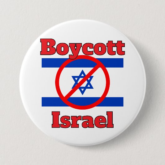 Boycott Israel Button 缶バッジ (正面)
