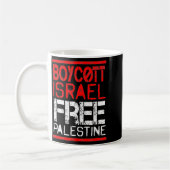 Boycott Israel Palestine Gaza War Awareness  コーヒーマグカップ (左)