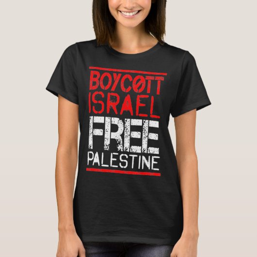 Boycott Israel Palestine Gaza War Awareness  Tシャツ (正面)
