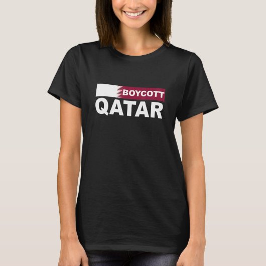 BOYCOTT QATAR 2 Tシャツ (正面)