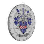 Boydの家紋の紋章付き外衣 ダーツボード (正面左)