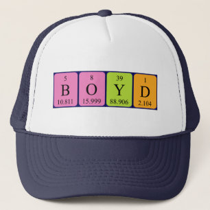 Boyd周期表名hat キャップ
