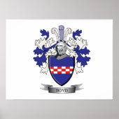 Boyd Family Crest Coat of Arms ポスター (正面)