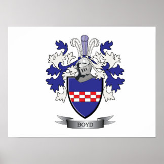 Boyd Family Crest Coat of Arms ポスター