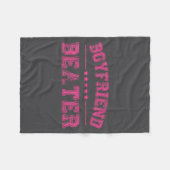 Boyfriend Beater Funny Design 507eaff4f4b81bf657ea フリースブランケット (正面(横))