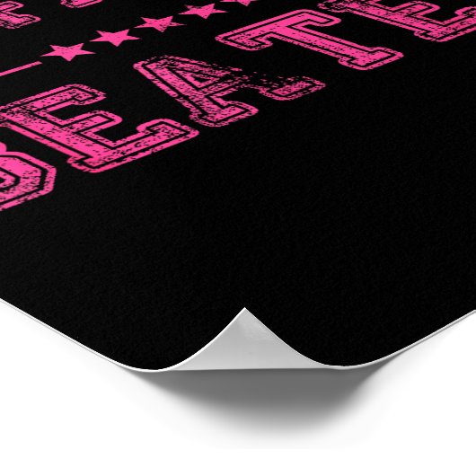 Boyfriend Beater Funny Design 507eaff4f4b81bf657ea ポスター (角)