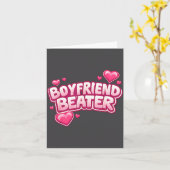 Boyfriend Beater Funny Tee  カード (黄色い花)