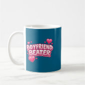 Boyfriend Beater Funny Tee  コーヒーマグカップ (左)