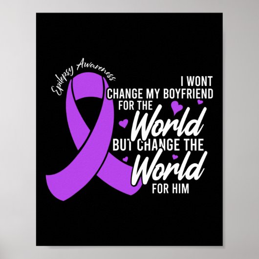 Boyfriend Epilepsy Awareness Day Disease Month ポスター (正面)