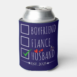Boyfriend Fiancé Husband Est. 2025 Just Married   缶クーラー
