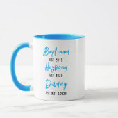 Boyfriend Husband Dad Mug | Personalized Father’s  マグカップ (左)