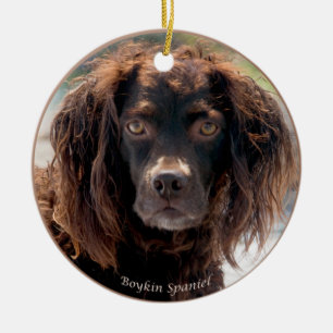 Boykinのスパニエル犬のクリスマスのオーナメント セラミックオーナメント