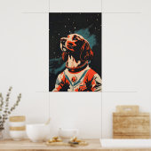 Boykin Spaniel Astronaut Poster, Boykin Spaniel ポスター (キッチン)