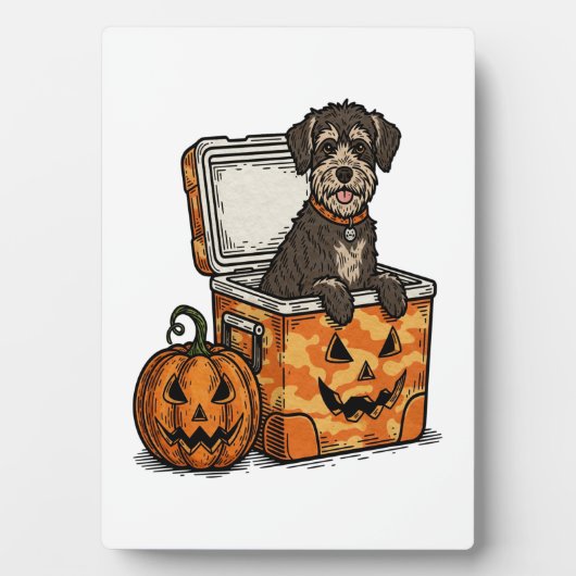 Boykin Spaniel Halloween フォトプラーク (正面)