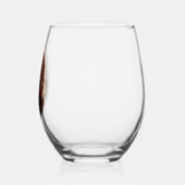 Boykin Spaniel Impressionist Painting ステムなしワイングラス (左)