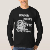 Boykin Spaniel kisses fix everything 1 Tシャツ (正面)