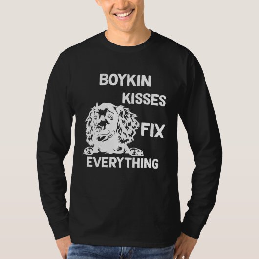 Boykin Spaniel kisses fix everything  1 Tシャツ (正面)