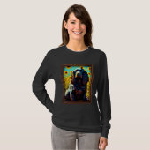 Boykin Spaniel Painting Sunflower Flower Mom Women Tシャツ (正面フル)