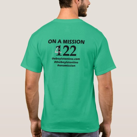 Boylstonライン慈善を助ける基本的なT Tシャツ (裏面)