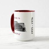 Boyne都市マグ-より暗いあずき色色 マグカップ (正面左)