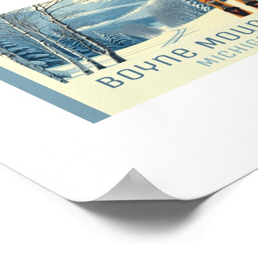 Boyne Mountain Michigan ski resort  Poster ポスター (角)