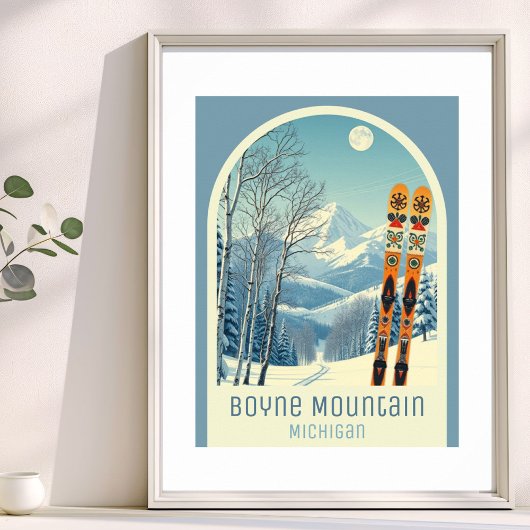 Boyne Mountain Michigan ski resort  Poster ポスター