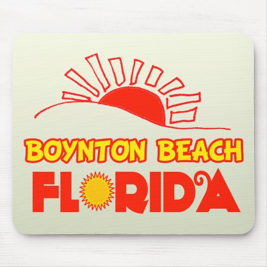 Boyntonのビーチ、フロリダ マウスパッド (正面)