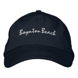 Boynton Beach Florida Embroidered Baseball Hat 刺繍入りキャップ