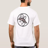 BoyRabbit#z03(Clip art of adolescent rabbit) Tシャツ (裏面)