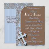 BOYS初の聖餐招待状 招待状 (正面/裏面)