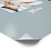 Boys クール Dude First Year誕生日写真コラージュ ポスター (コーナー)