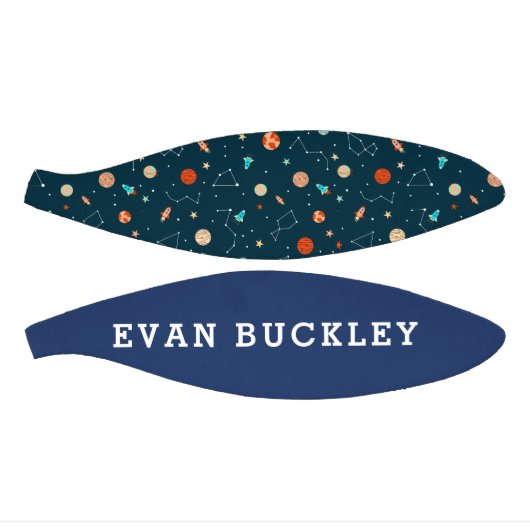 Boys クール Outer Space Pattern Kids ミニバスケットボール (パネル)