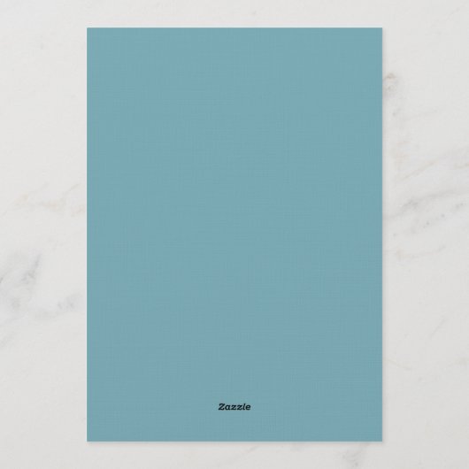 Boys 1st Birthday-Cute Modern Blue First Birthday 招待状 (裏面)