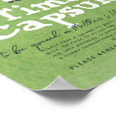 Boys 1st Farm Birthday Time Casule ポスター (角)