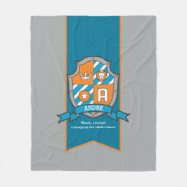 Boys Andreまたはletter子供の毛布を意味する名前 フリースブランケット