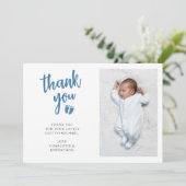 Boy's Baby Showerの写真 サンキューカード (スタンド正面)