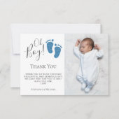 Boy's Baby Showerの写真 サンキューカード (正面)