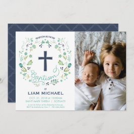 Boy's Baptism招待状 – 写真、カスタム、かわいらし 招待状