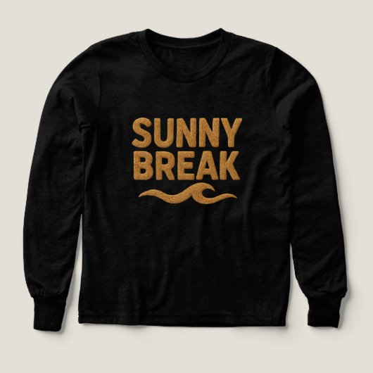 Boys Bella+Canvas Tri-blend Long Sleeve Shirt, Sol (デザイン正面)