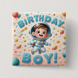 Boy's birthday badge 缶バッジ