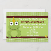 Boys Birthday Invitationカエルの王子 招待状 (正面)
