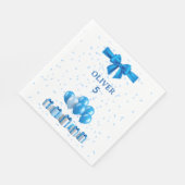 Boys Birthday Luncheon Napkins - Gift Box Design スタンダードランチョンナプキン (角)