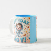 Boy's birthday Mug ツートーンマグカップ (正面左)