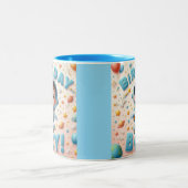 Boy's birthday Mug ツートーンマグカップ (中央)